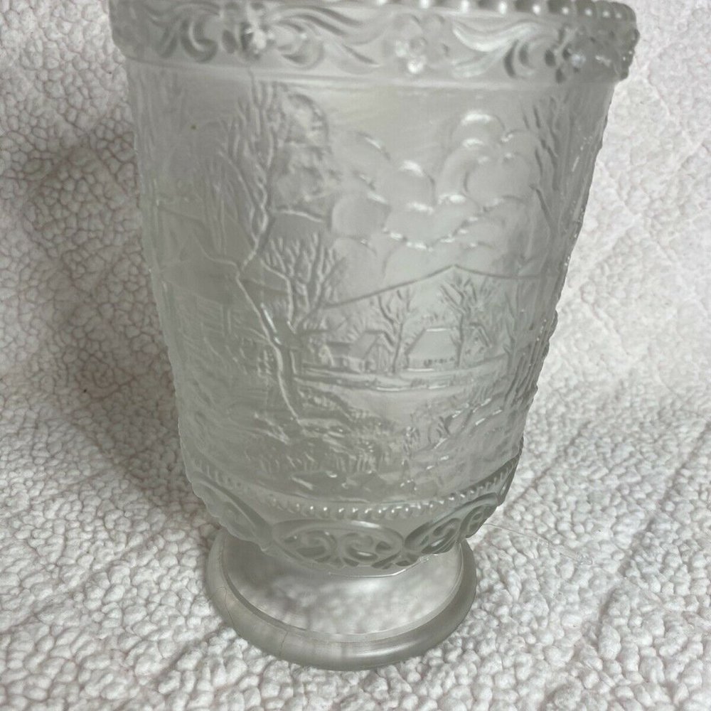 Vintage Fenton Art Glass Daisy Button Clear Glass